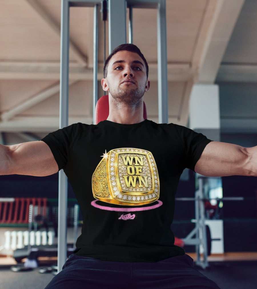 WN OF WIN Championship Gold Ring With Diamonds T-Shirt