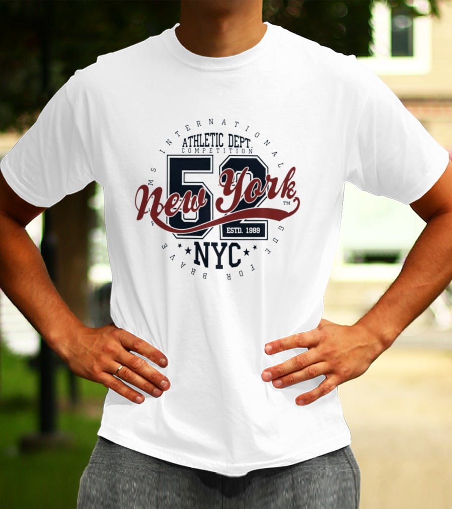 NY International Athletic Dept Competition 52 New York NYC Estd 1989 T-Shirt