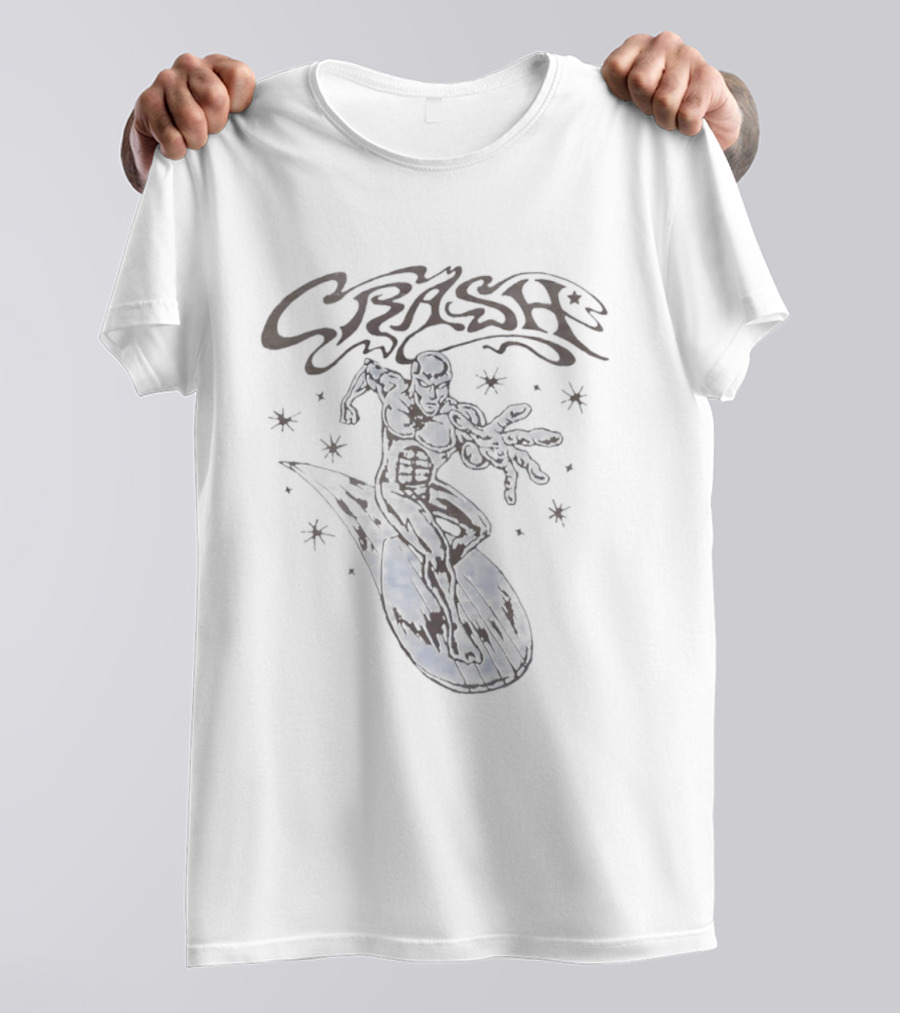 Crash Silver Surfer Marvel Comic Book Superhero T-Shirt