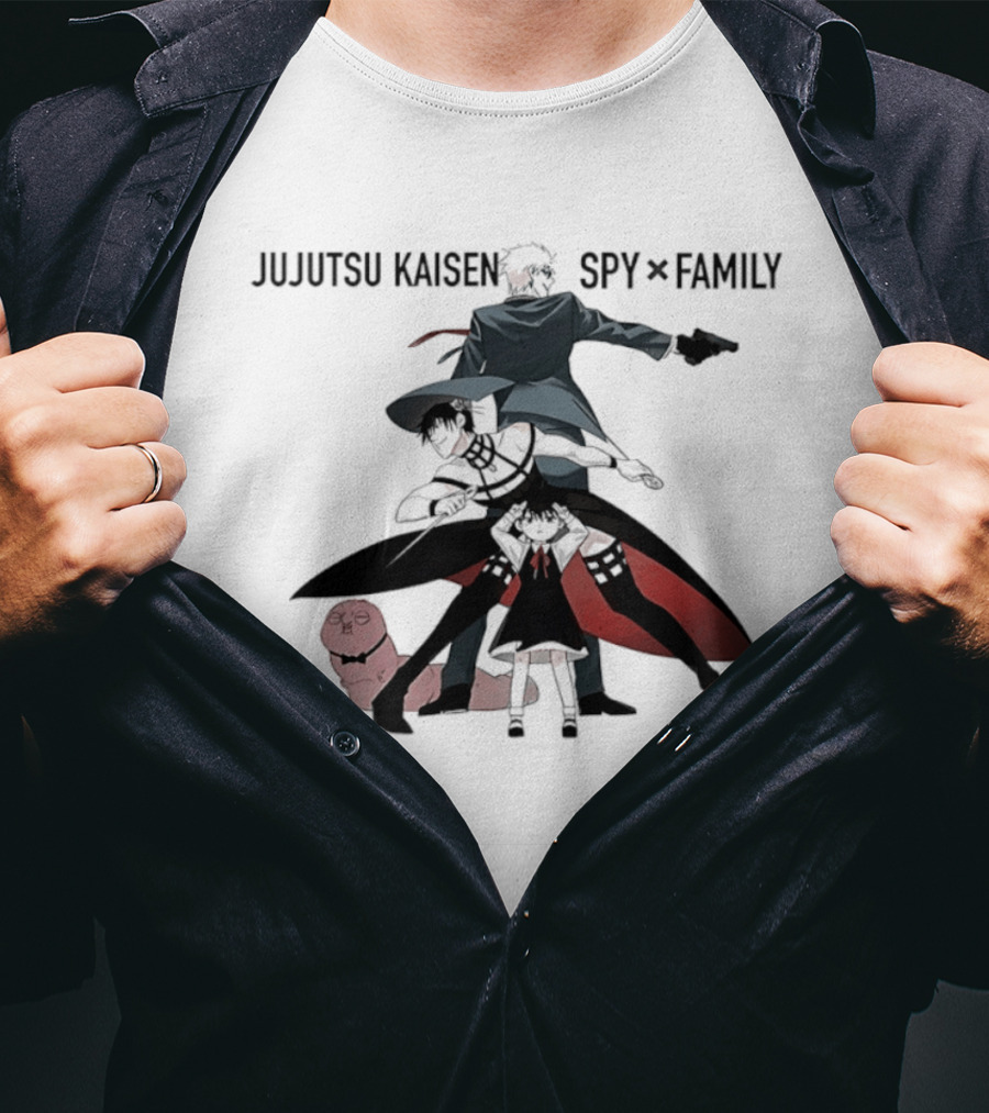 Jujutsu Kaisen Spy X Family Anime Crossover Collaboration Characters T-Shirt