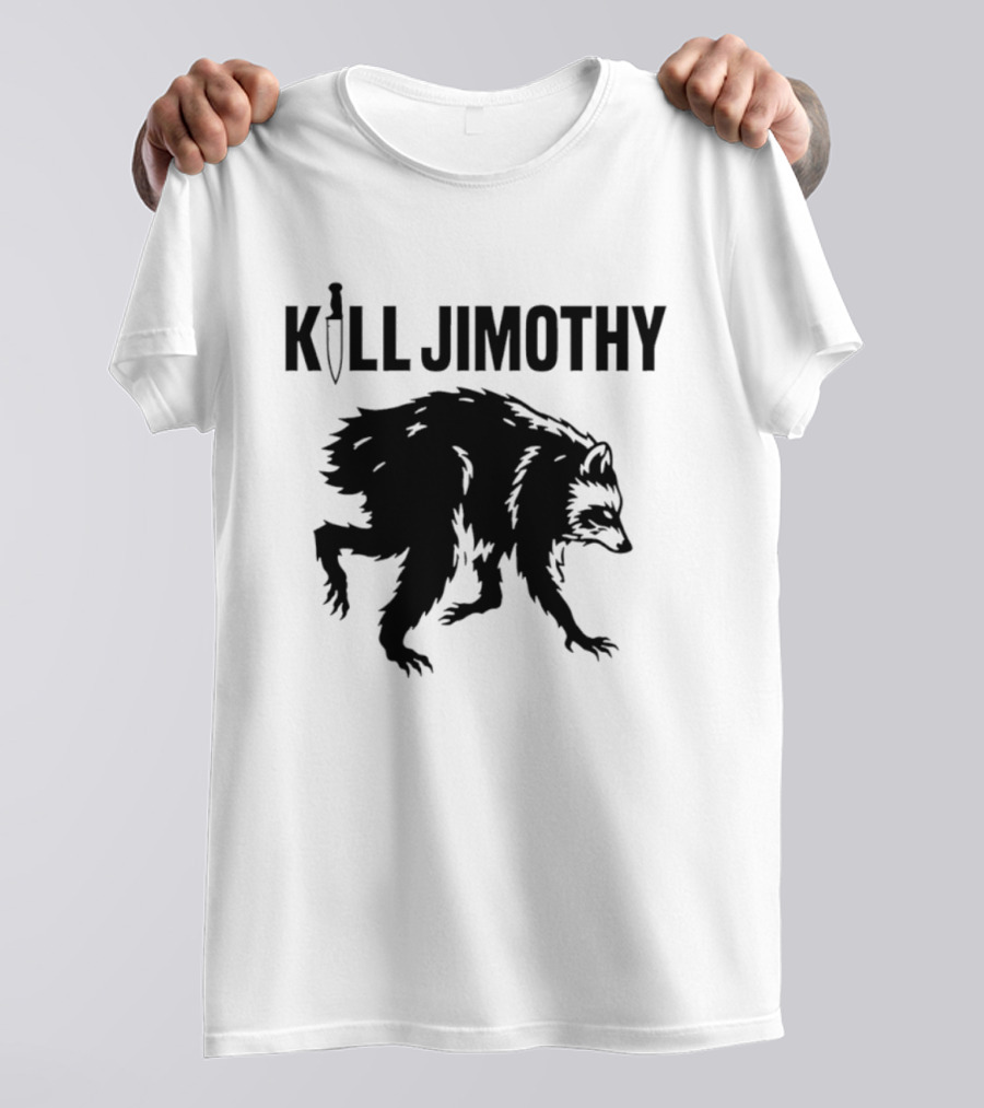 Kill Jimothy Raccoon Meme Knife T-Shirt