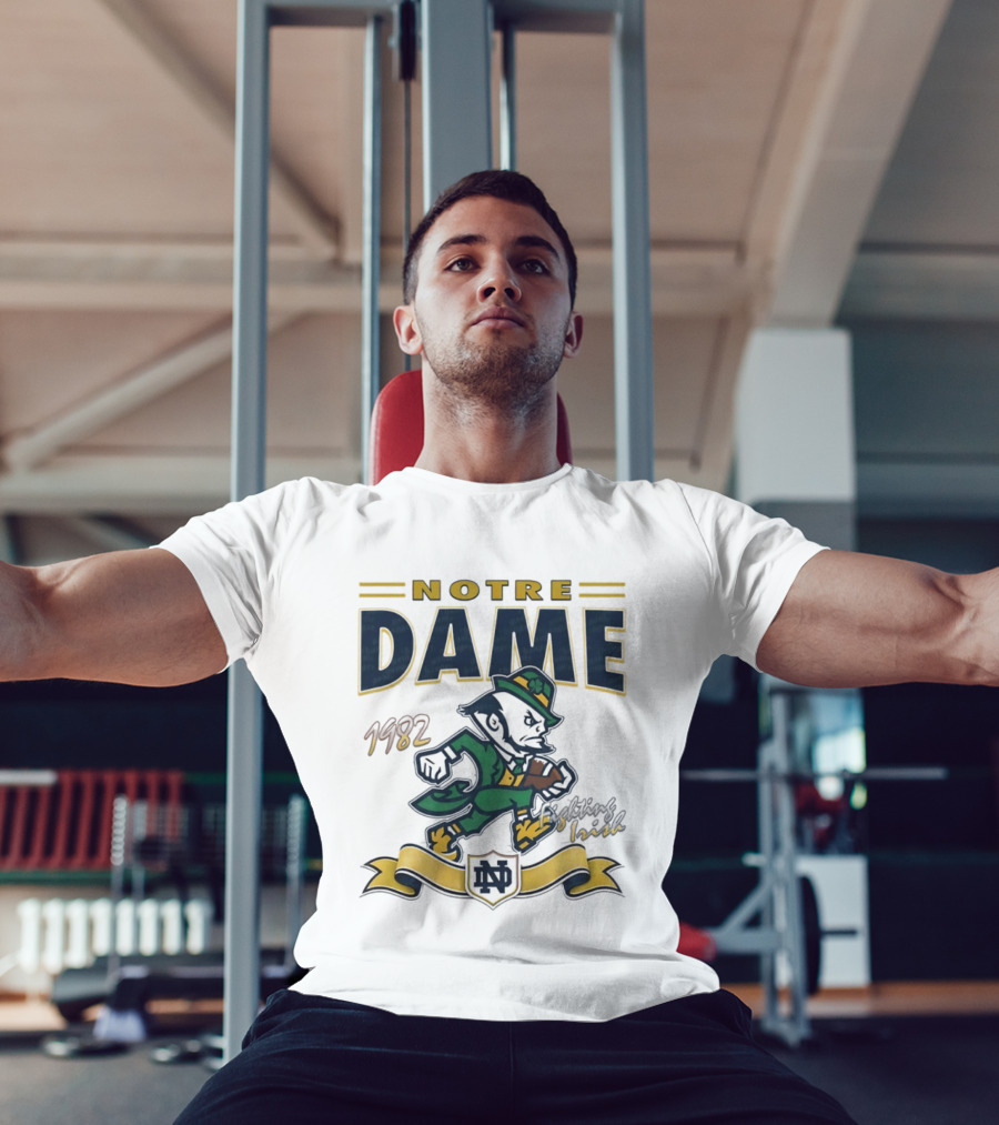 Notre Dame 1982 Fighting Irish Vintage Leprechaun T-Shirt