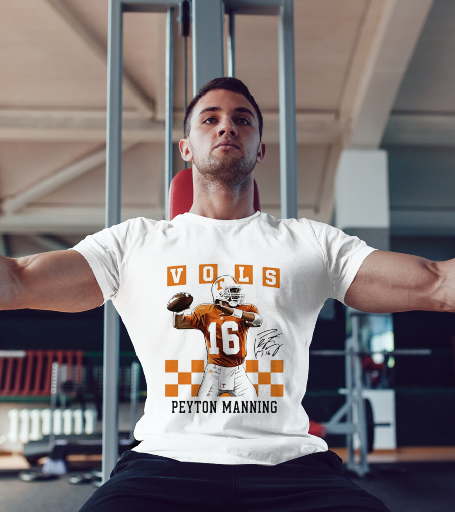 Peyton Manning 16 Vols Tennessee Football Player T-Shirt