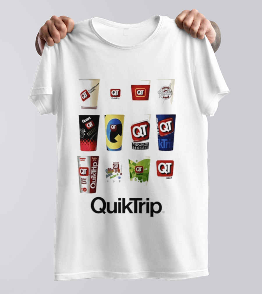 QuikTrip QT Fountain Drink Cup Collection Variety T-Shirt