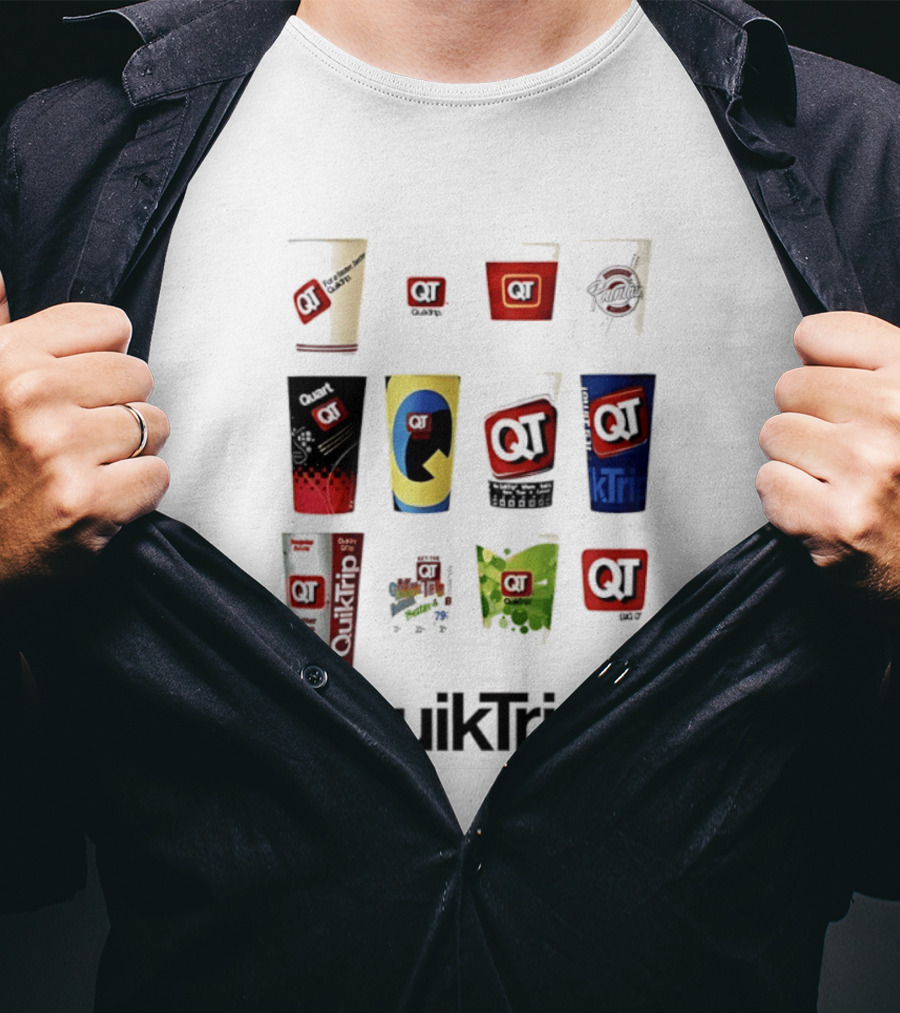 QuikTrip QT Fountain Drink Cup Collection Variety T-Shirt