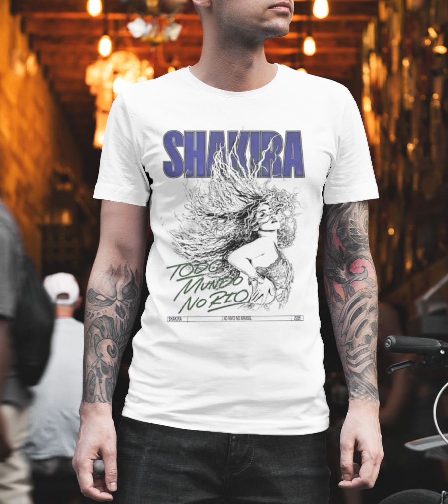 Shakira Todo Mundo No Rio Ao Vivo Brasil 2026 T-Shirt