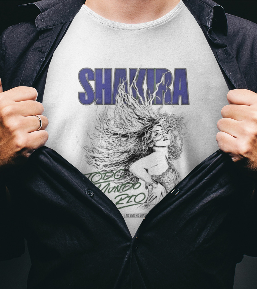 Shakira Todo Mundo No Rio Ao Vivo Brasil 2026 T-Shirt