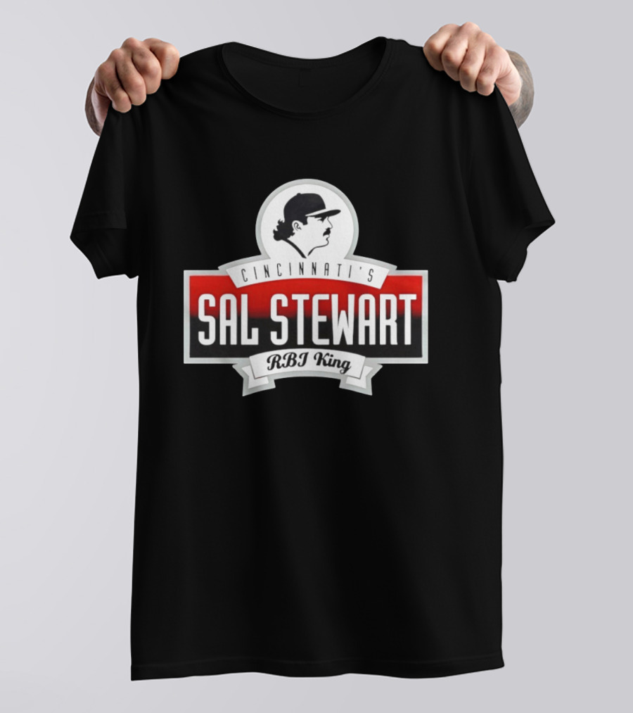 Cincinnati's Sal Stewart RBI King Iconic Baseball T-Shirt