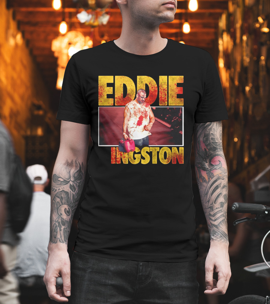 Eddie Kingston Bloody Gas Can Wrestler Image T-Shirt