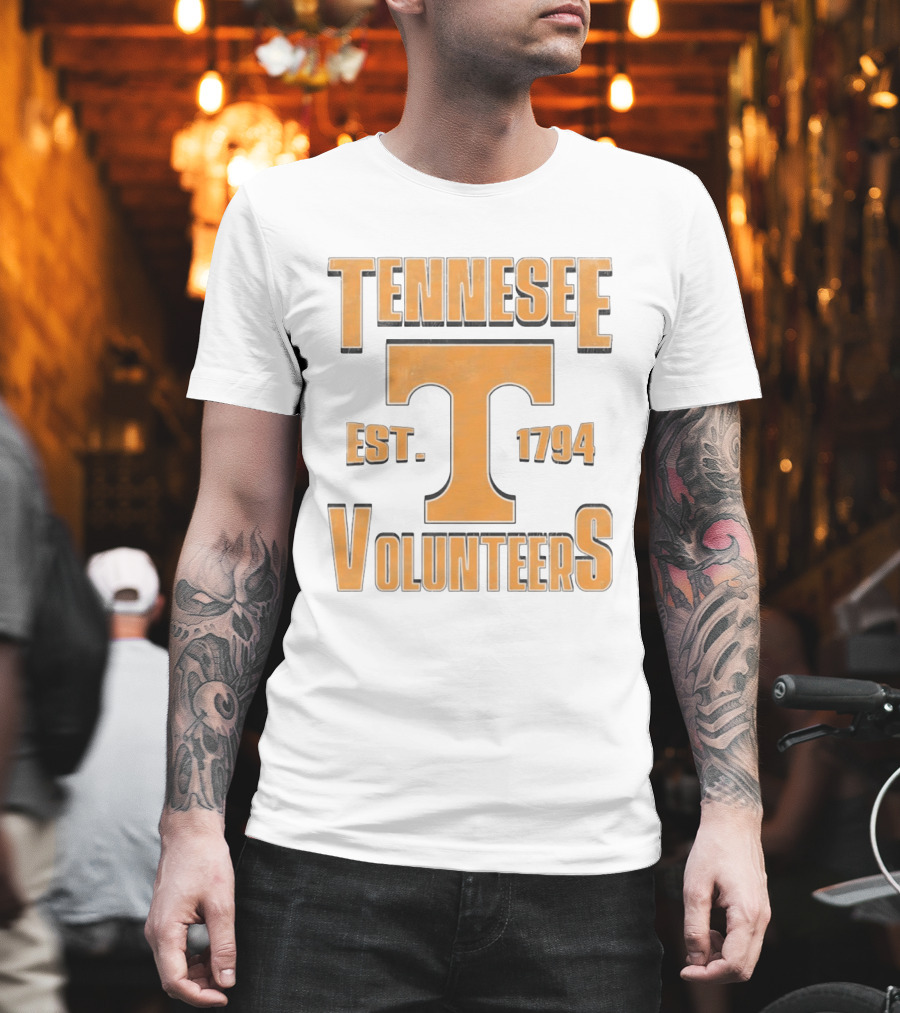 Tennessee Volunteers Est 1794 NCAA College Football Bold Orange T T-Shirt