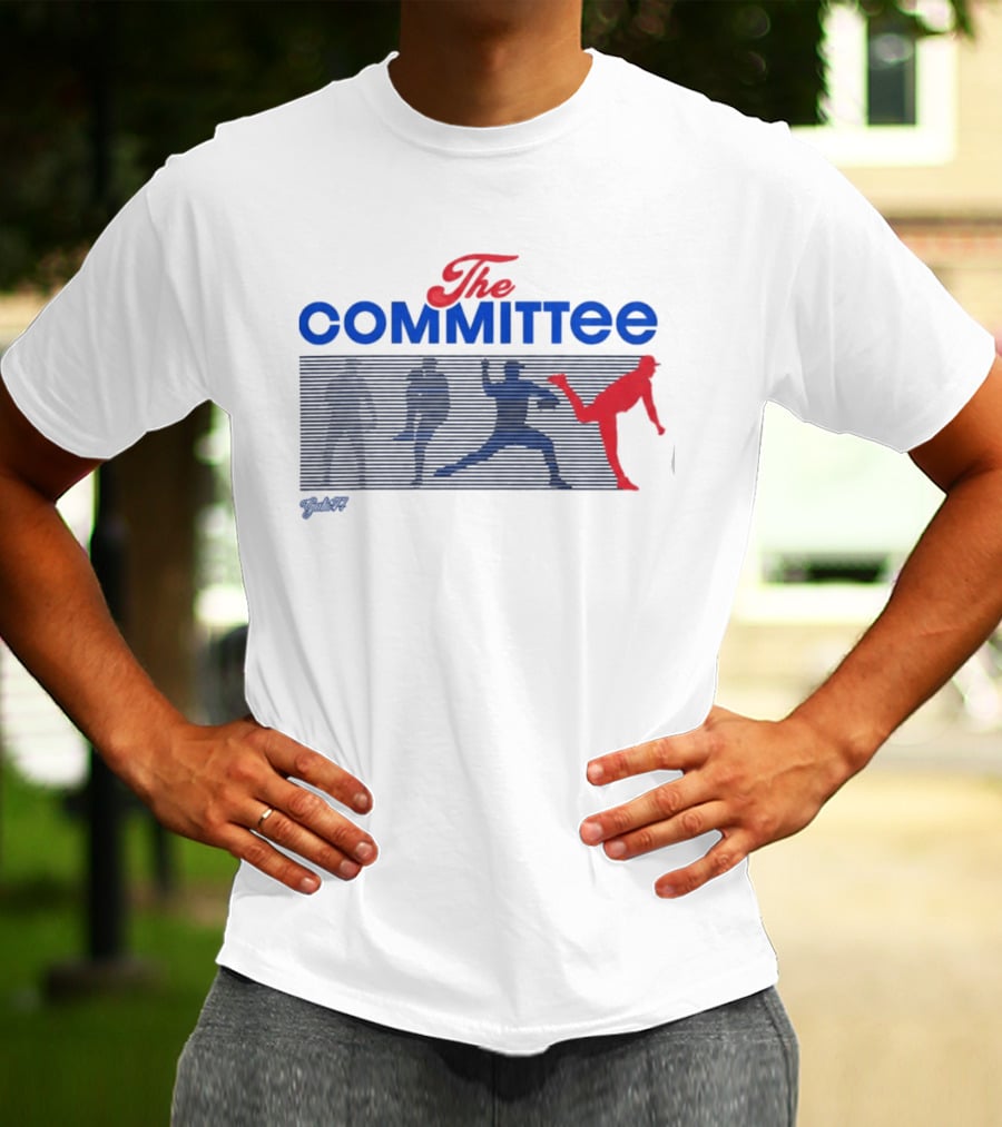 The Committee Gate 14 Podcast Baseball Pitcher Formation T-Shirt