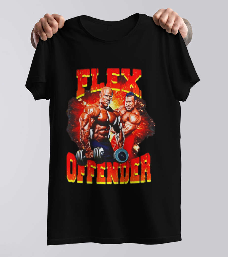 Flex Offender Bodybuilders With Dumbbells Explosion T-Shirt