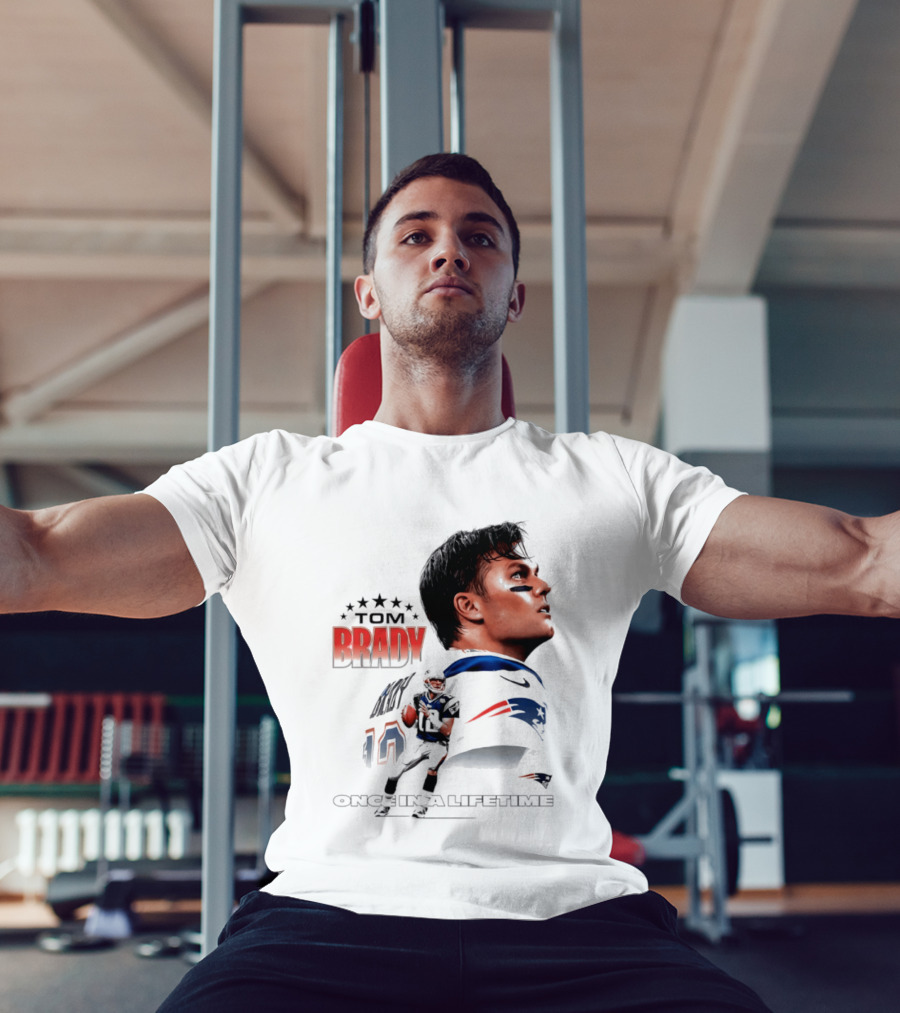 Tom Brady New England Patriots Once In A Lifetime Stars Collage T-Shirt