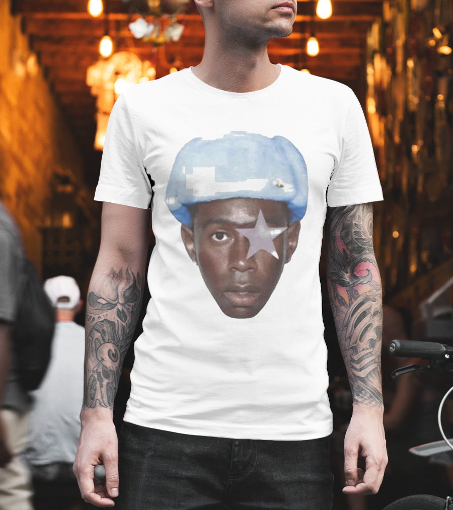 Tyler The Creator Starboy Surreal Blue Hat Star Eye T-Shirt