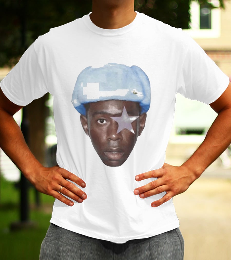Tyler The Creator Starboy Surreal Blue Hat Star Eye T-Shirt