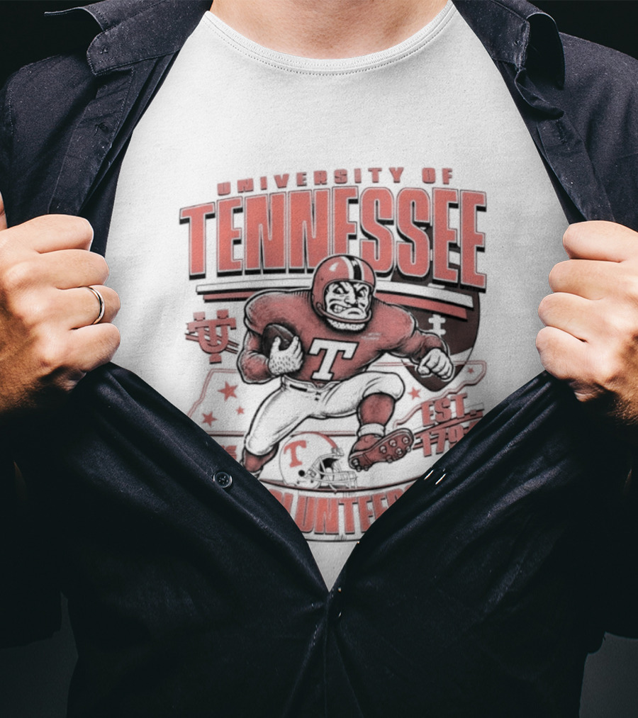 University Of Tennessee Volunteers Football Est 1794 Player T-Shirt