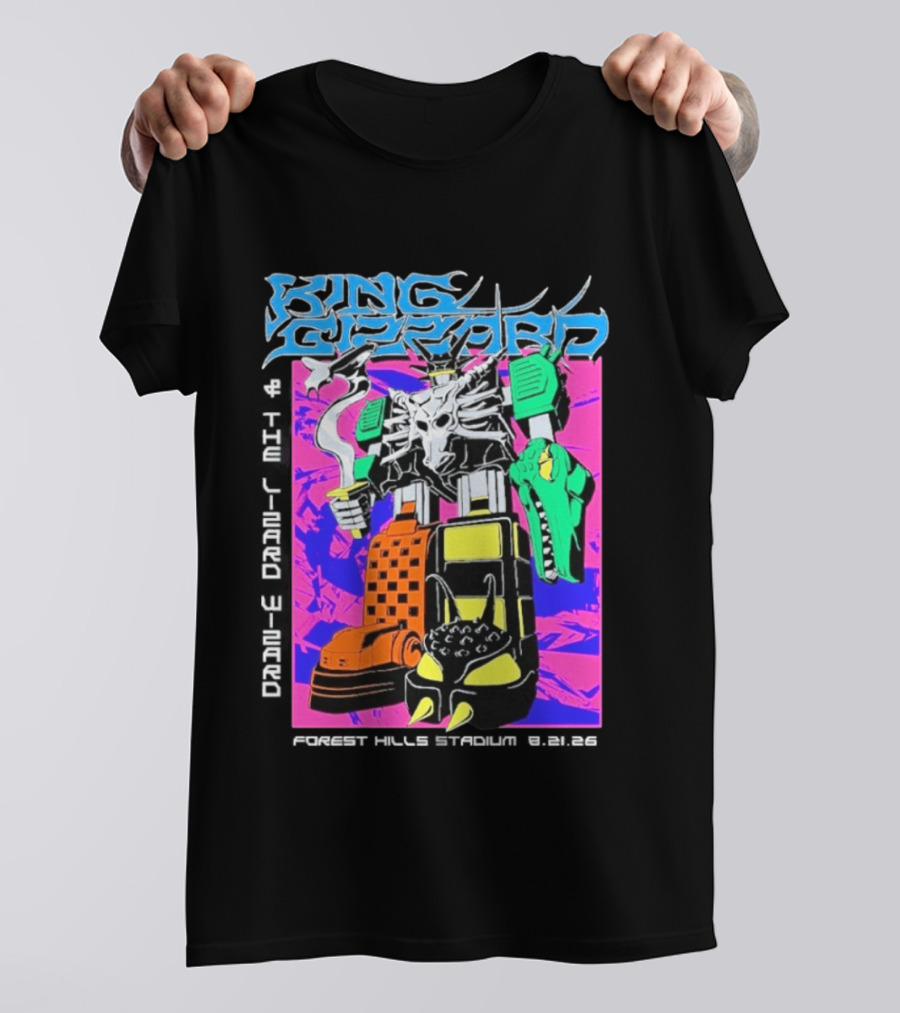 King Gizzard And The Lizard Wizard Forest Hills NY Night 2 August 21 2026 Stadium Show T-Shirt