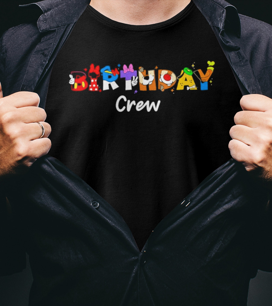 Matt Damon Mickey Mouse And Friends Birthday Crew Celebration T-Shirt