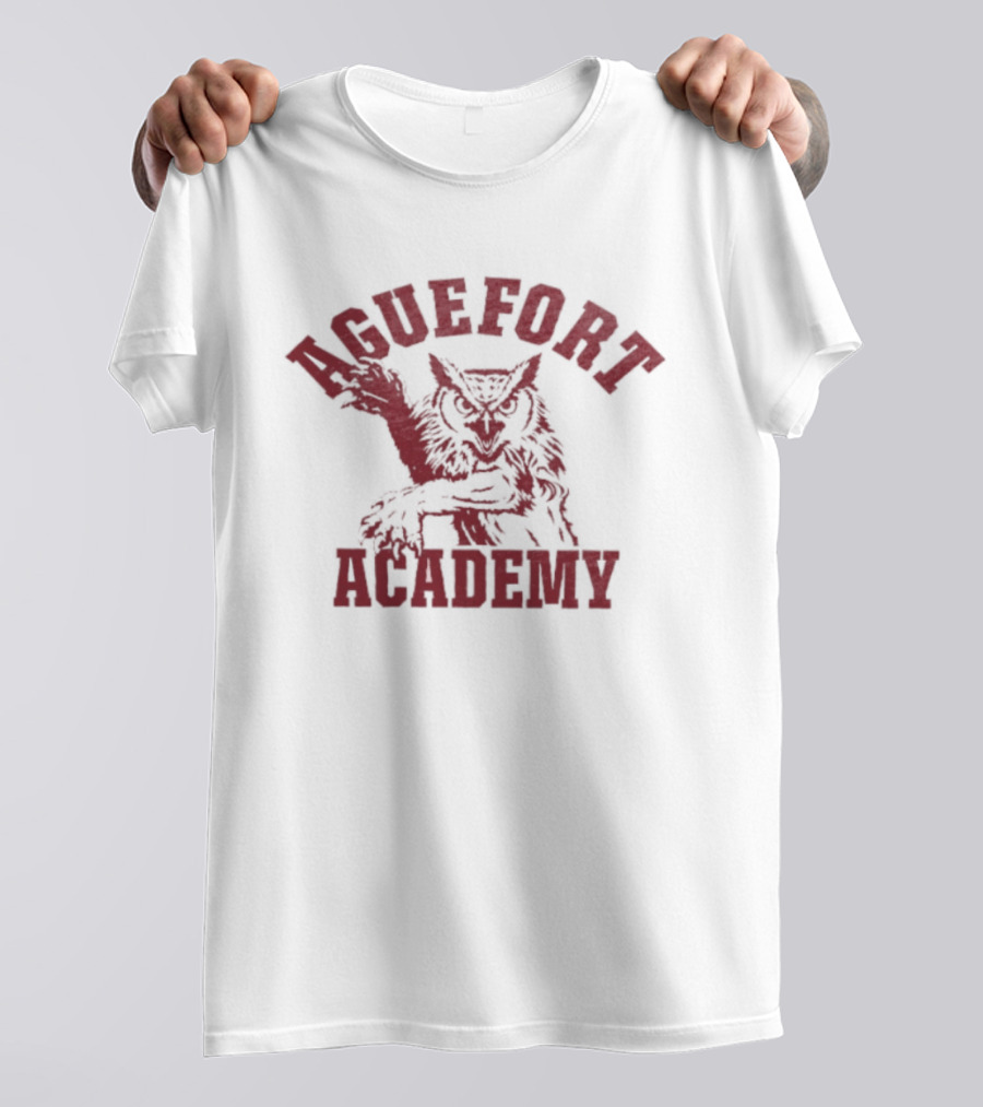 Aguefort Academy Owl Vintage Collegiate Style Owl T-Shirt