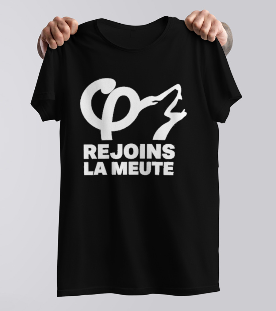 Rejoins La Meute Wolf Call Bold White T-Shirt