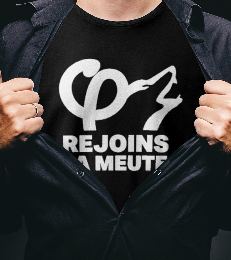 Rejoins La Meute Wolf Call Bold White T-Shirt