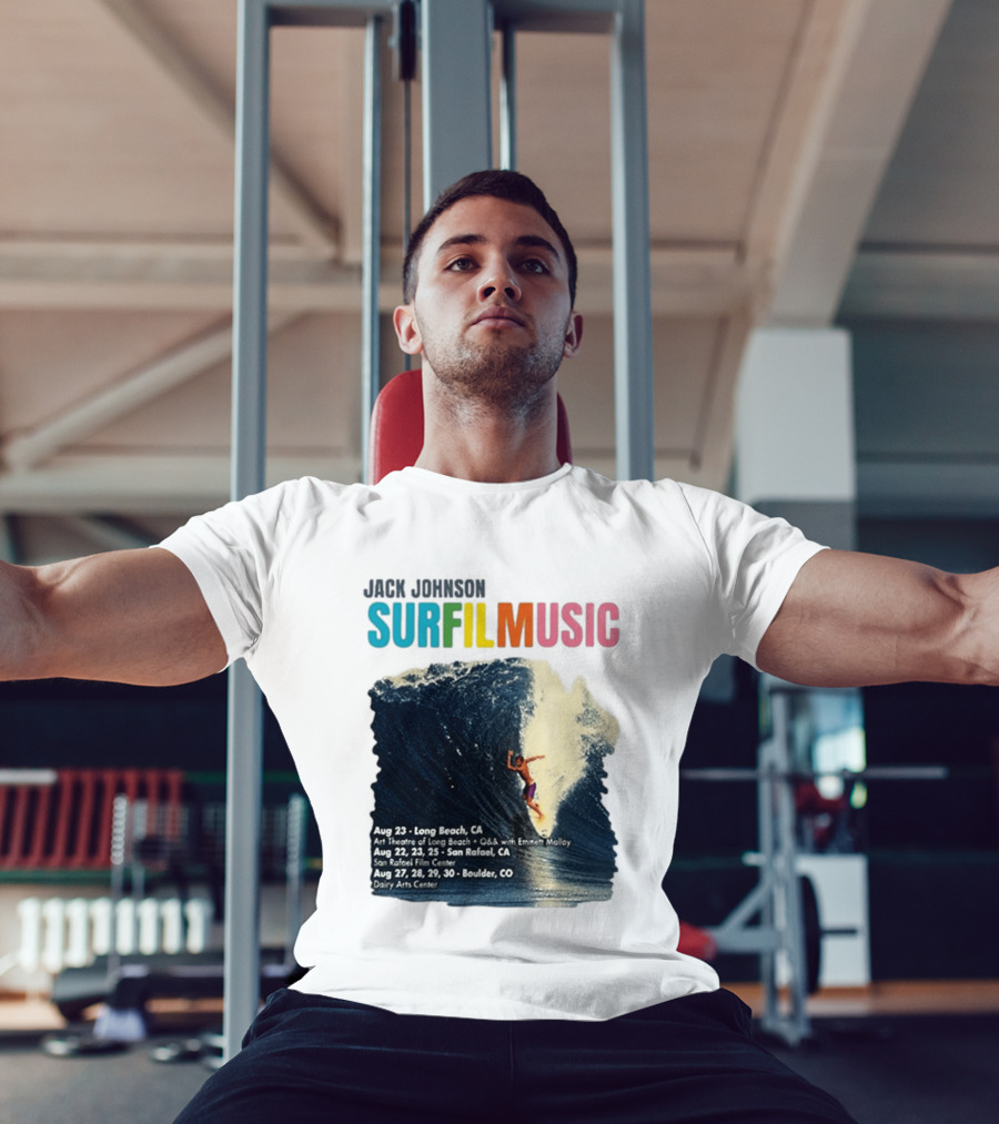 Jack Johnson Surf Film Music Long Beach Art Theatre Aug 23 2026 T-Shirt