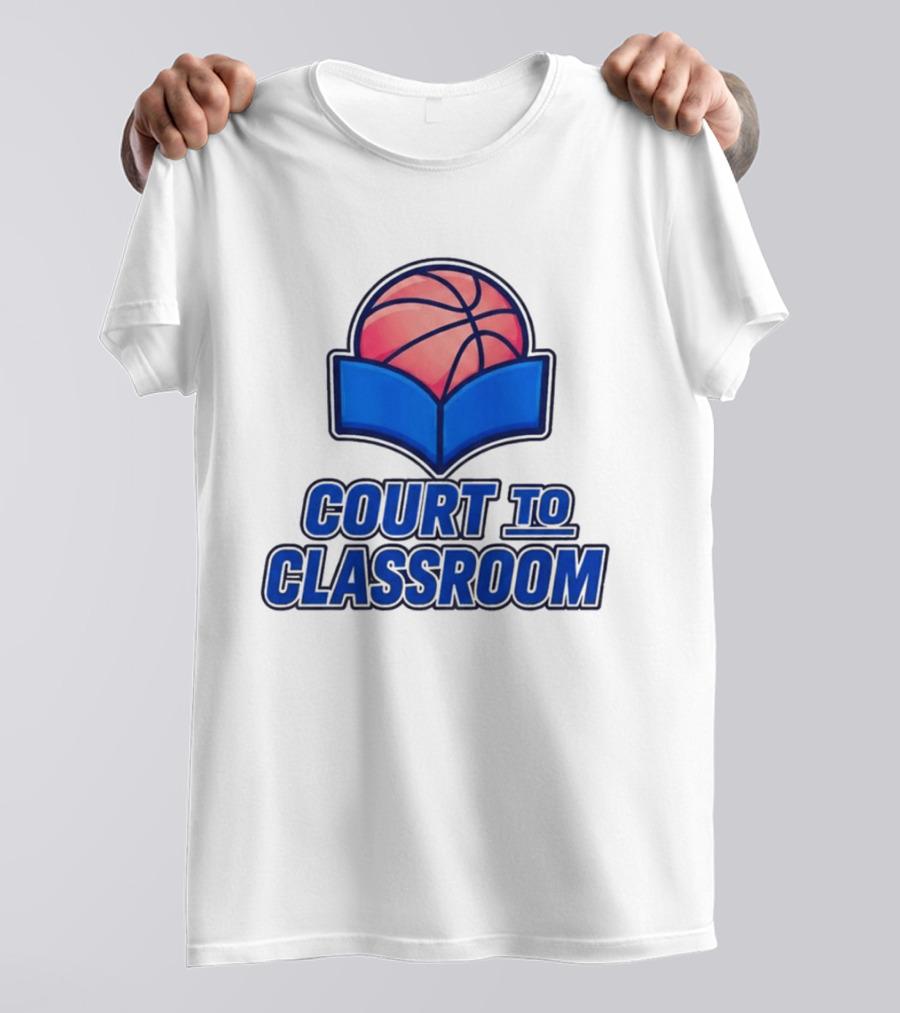 Morez Johnson Jr Court To Classroom Basketball And Education T-Shirt