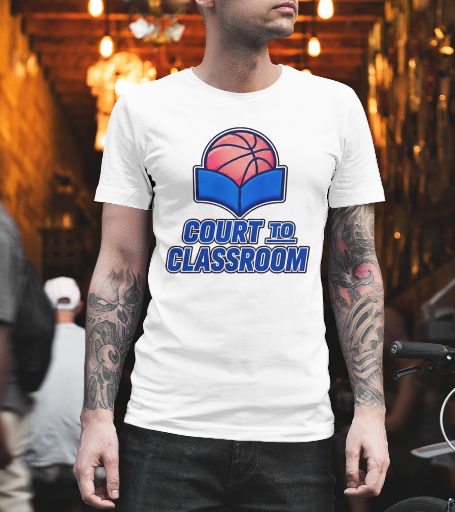 Morez Johnson Jr Court To Classroom Basketball And Education T-Shirt
