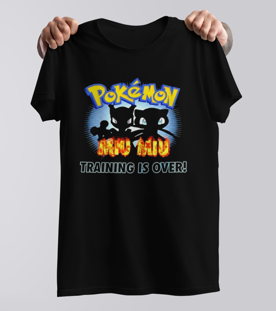 Pokémon Miu Miu Training Is Over Iconic Characters Fire T-Shirt