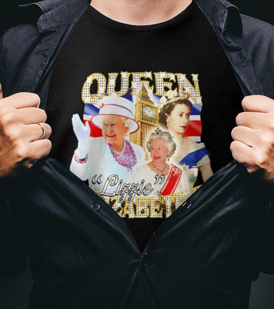 Queen Elizabeth II Lizzie 90s Bootleg Iconic Royal T-Shirt