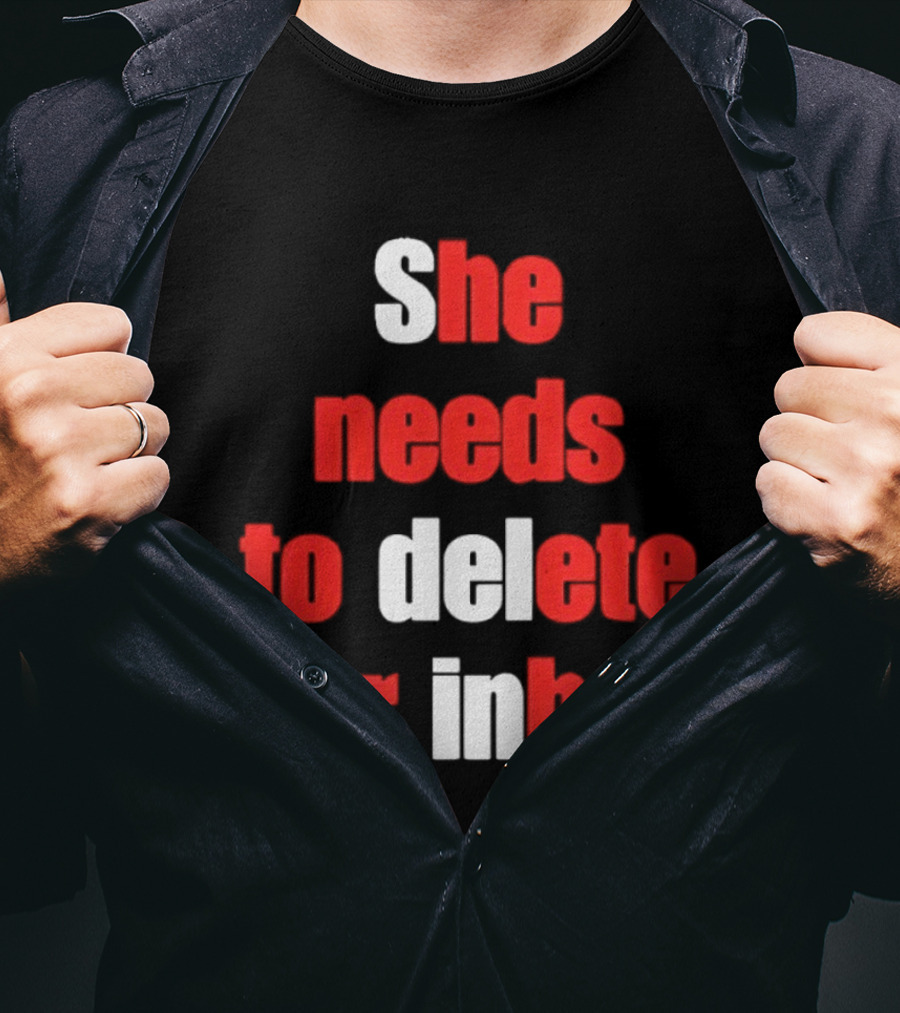 She Needs To Delete Her Inbox Email Overload Humor T-Shirt