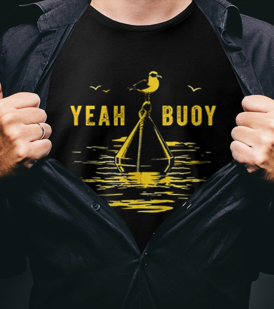 Yeah Buoy Seagull On A Buoy Ocean T-Shirt