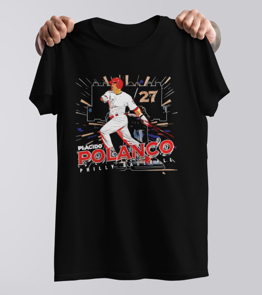 Placido Polanco 27 Philadelphia Phillies Baseball Player T-Shirt