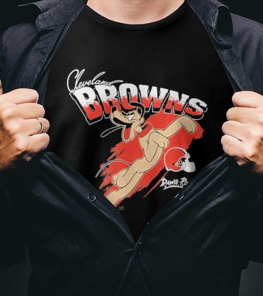 Cleveland Browns Pluto Disney Character Collaboration 2026 T-Shirt