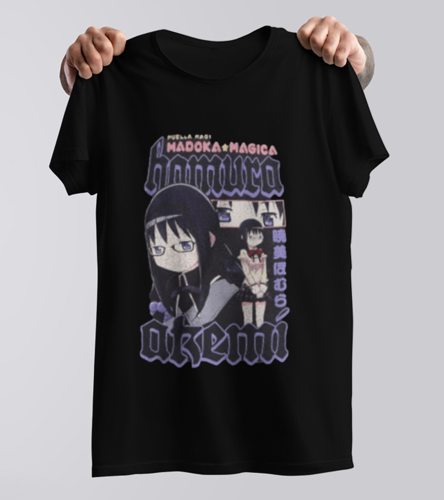 Puella Magi Madoka Magica Homura Akemi Anime T-Shirt