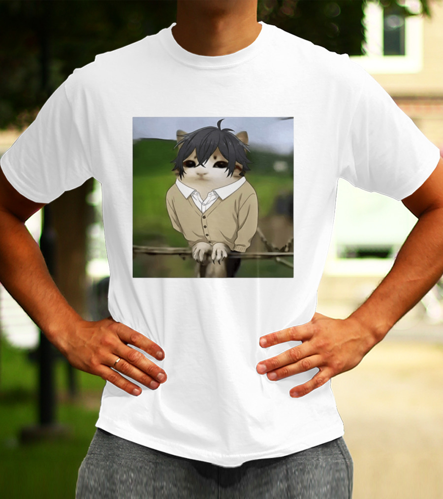 Horimeowls Miyamura Cat Owl Meme Anime Hybrid T-Shirt
