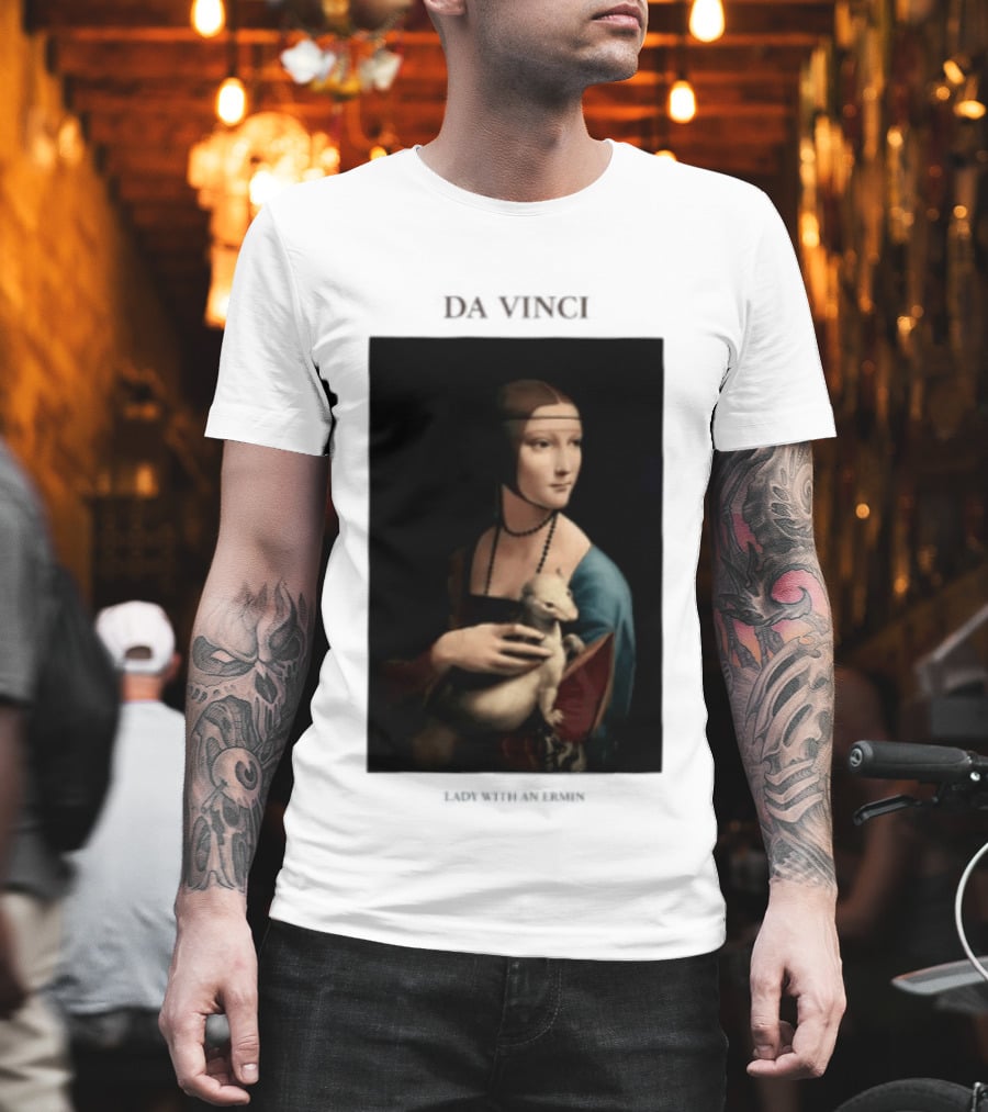 Lady With An Ermine Leonardo Da Vinci Painting Da Vinci T-Shirt