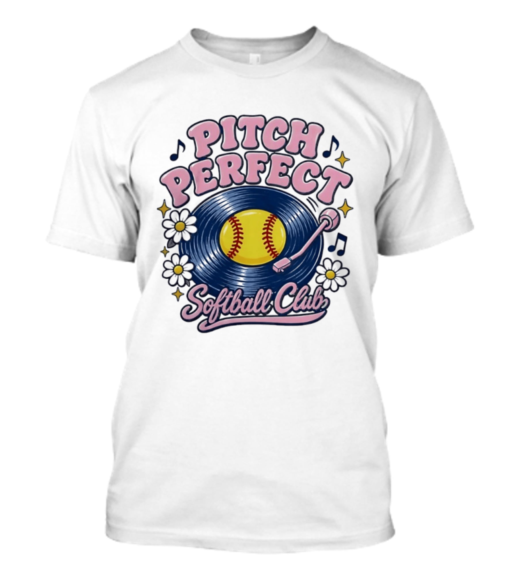 Pitch Perfect Softball Club Vinyl Record T-Shirt