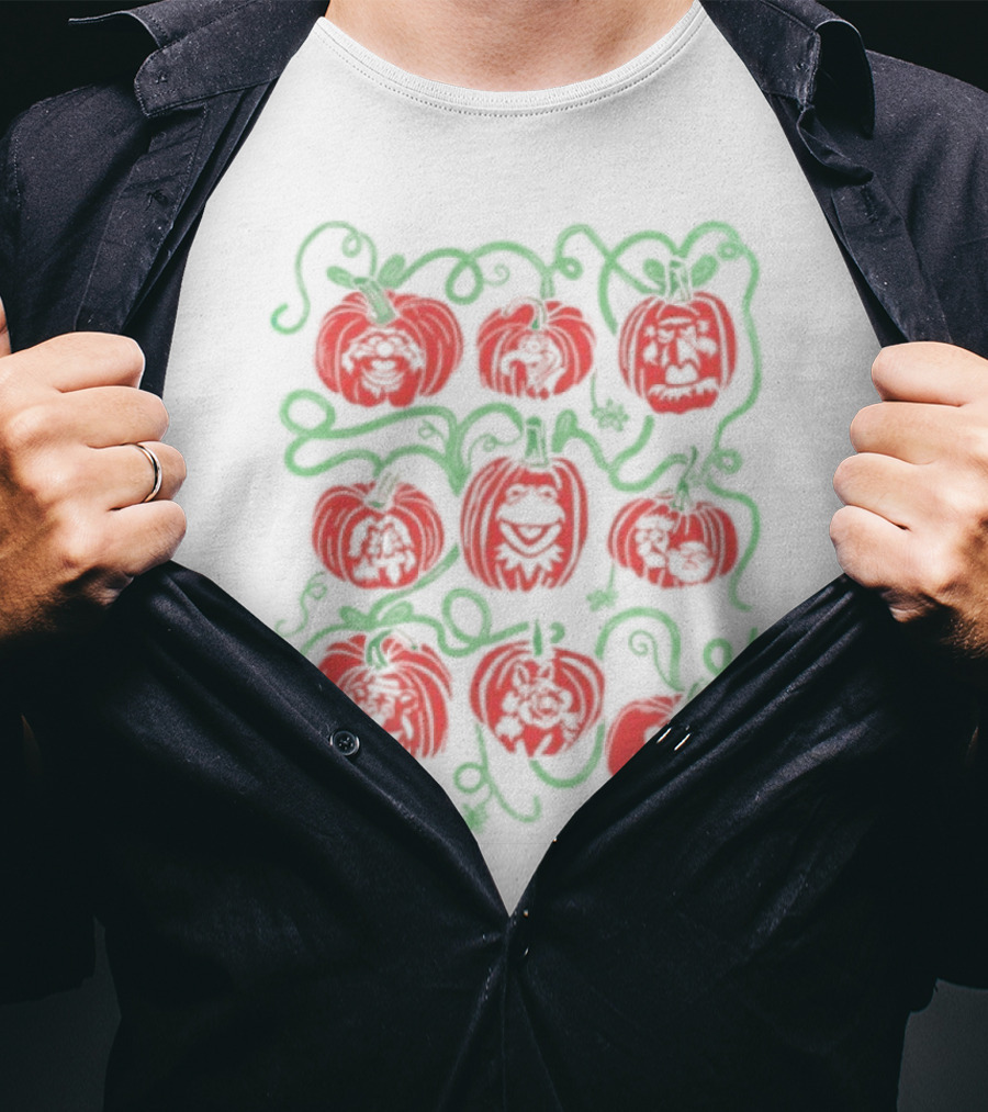 Puppet Pumpkins Muppets Halloween Collage T-Shirt