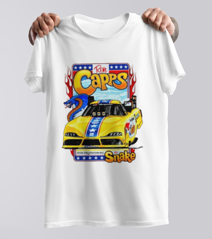 Ron Capps Don Prudhomme The Snake Toyota GR Supra Racing Car T-Shirt