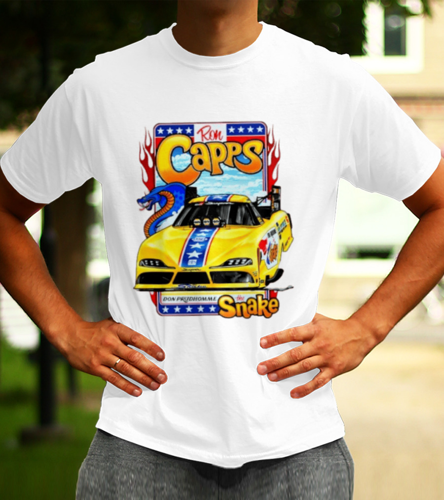 Ron Capps Don Prudhomme The Snake Toyota GR Supra Racing Car T-Shirt