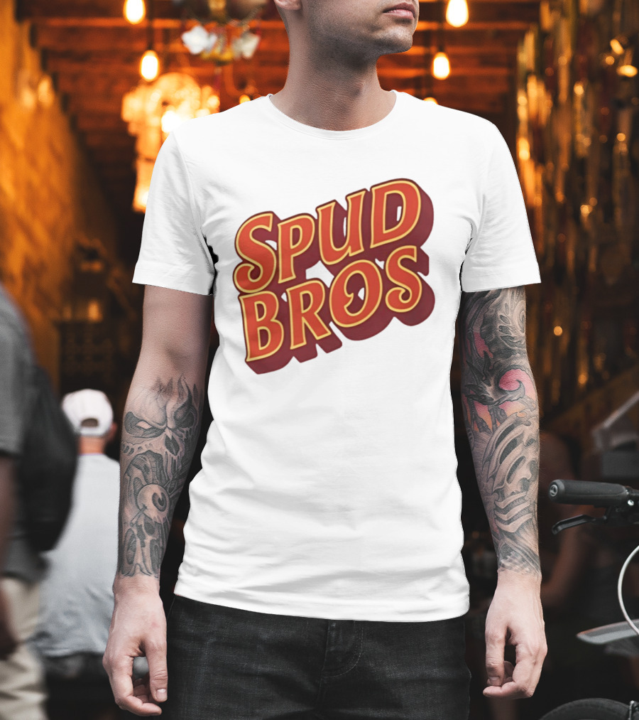 Spud Bros Joe Tessitore Playful Retro Font T-Shirt