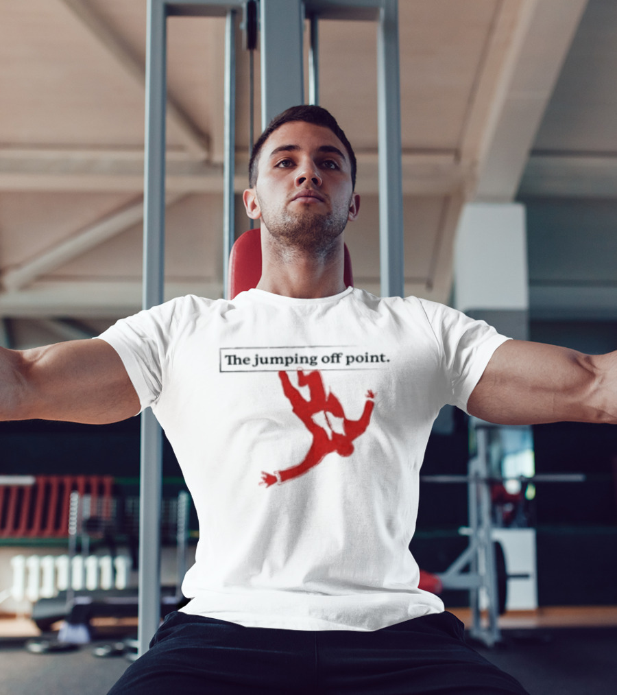 The Jumping Off Point Man Jump Off Minimalist T-Shirt