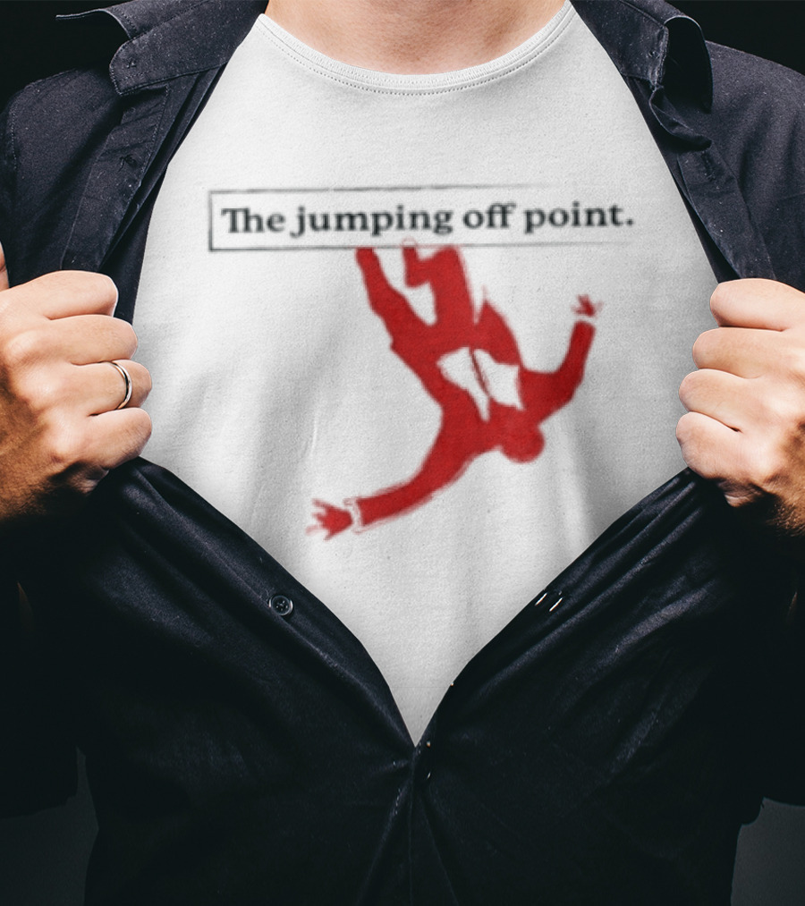 The Jumping Off Point Man Jump Off Minimalist T-Shirt