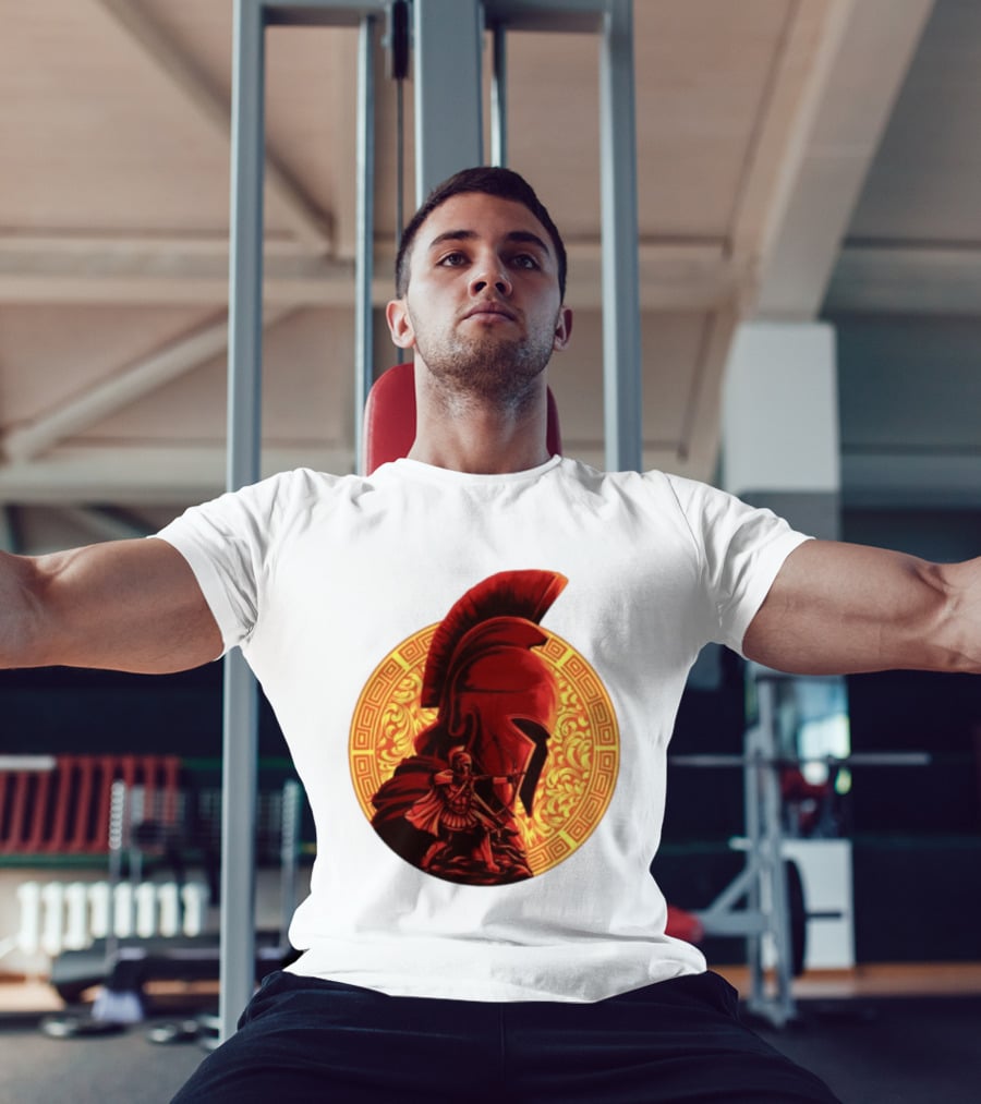 The Odyssey Spartan Warrior Archer Greek Helmet Mythology Heroic T-Shirt