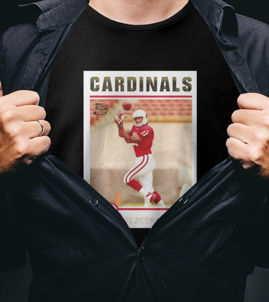CARDINALS Larry Fitzgerald WR Topps Rookie Card T-Shirt