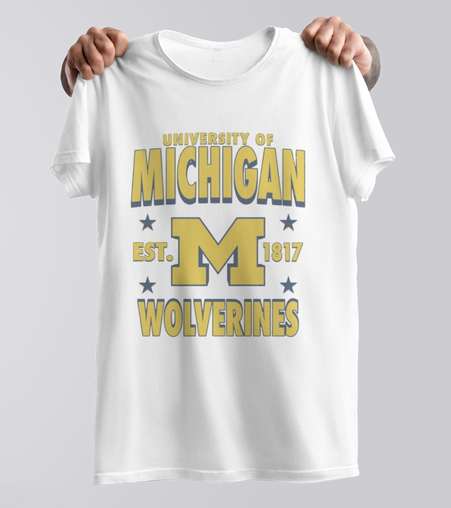 University Of Michigan Wolverines Est 1817 M T-Shirt