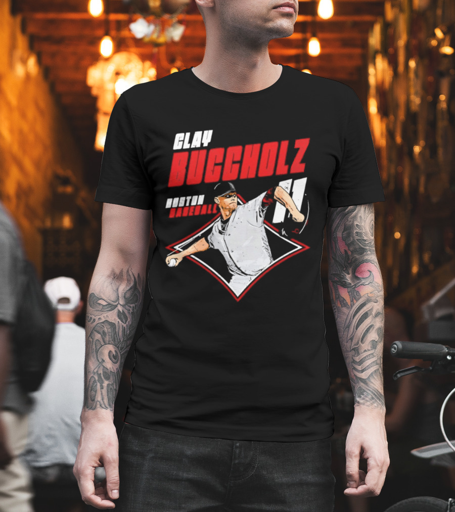 Clay Buccholz 11 Boston Red Sox Pitching Legend T-Shirt