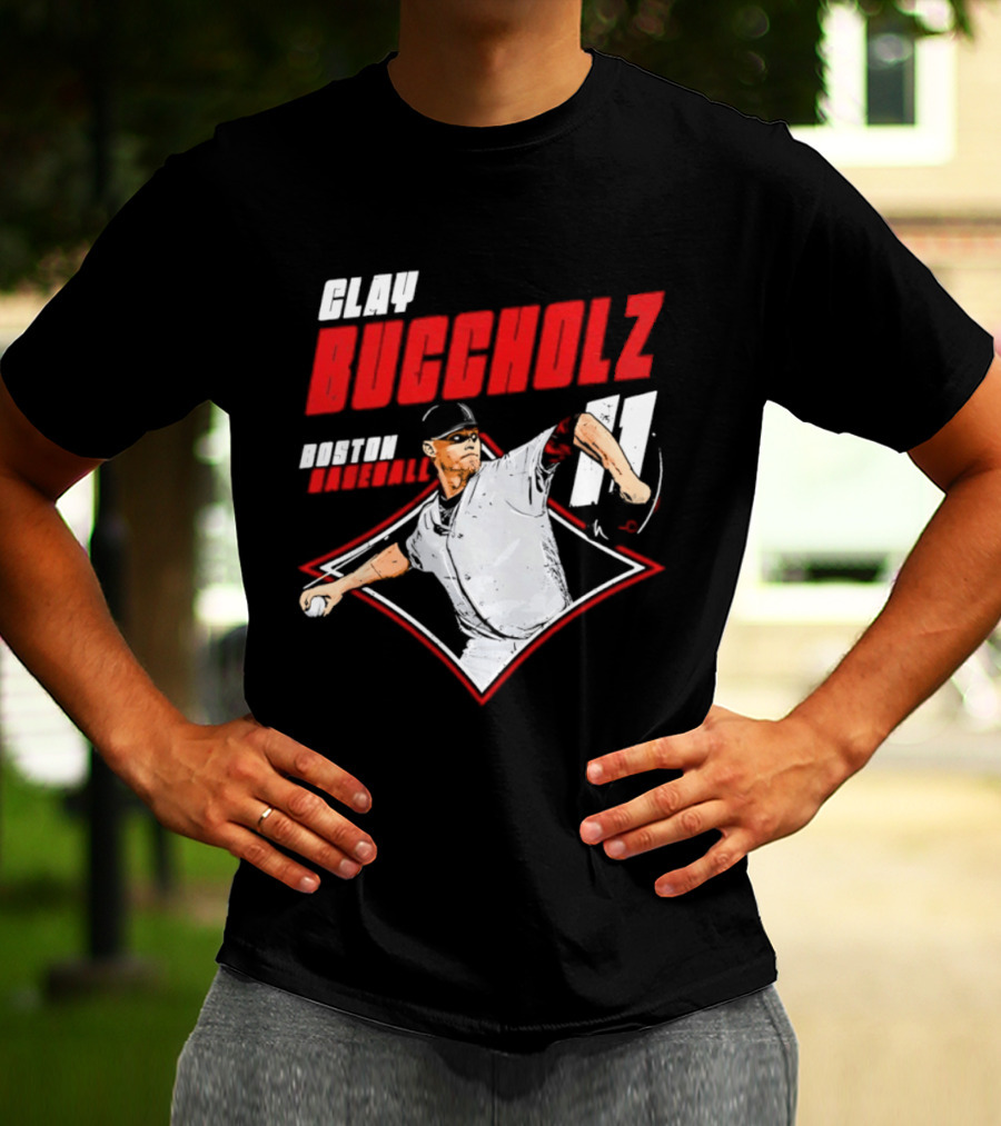 Clay Buccholz 11 Boston Red Sox Pitching Legend T-Shirt