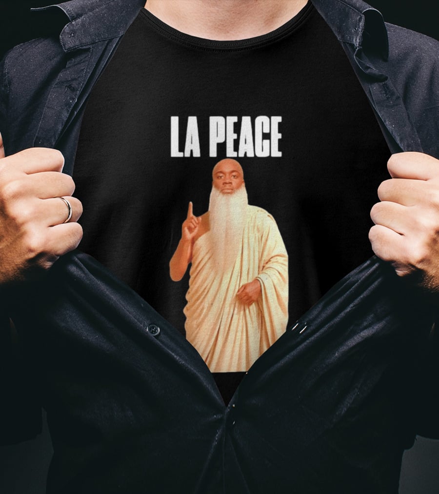 Kai Cenat La Peace Meme Togalike Robe And Beard T-Shirt